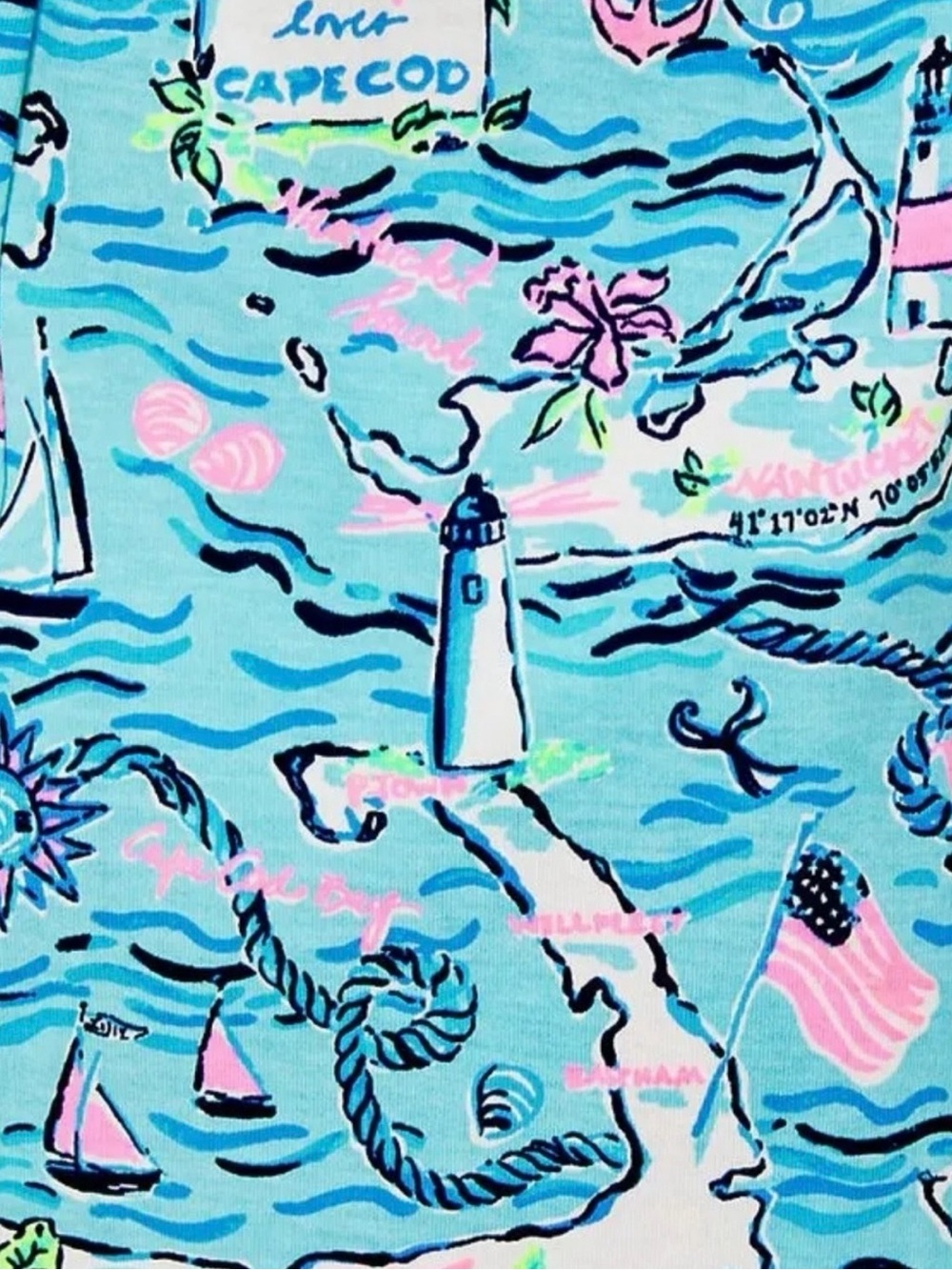 Lilly Pulitzer Cape Cod Kristen Swing Dress 100% Pima Cotton Size XL - Picture 8 of 8